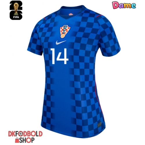 Kroatien Ivan Perisic #14 Udebanetrøje Dame VM 2026 Kort ærmer